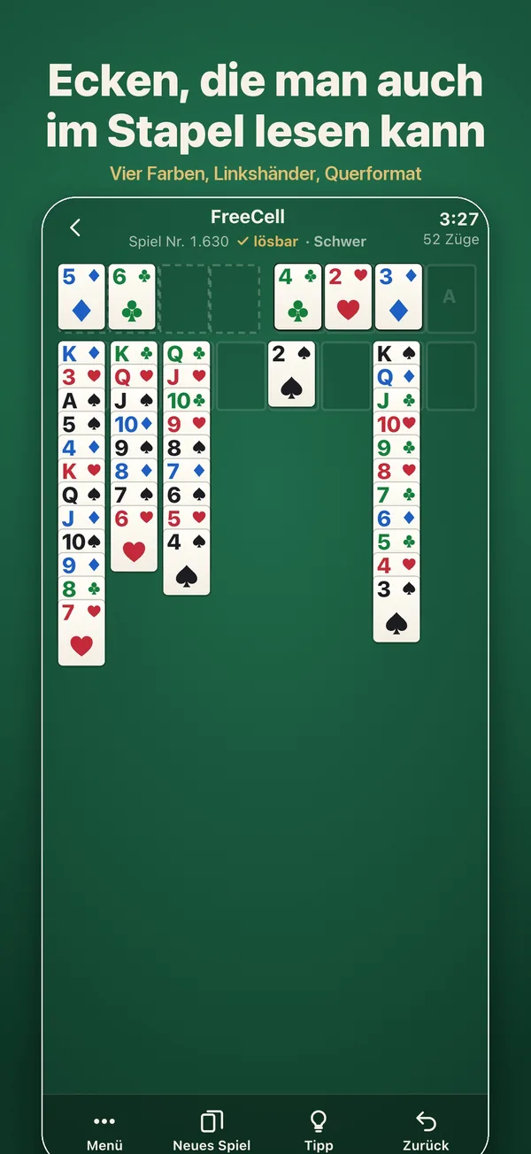 Ein FreeCell-Spiel