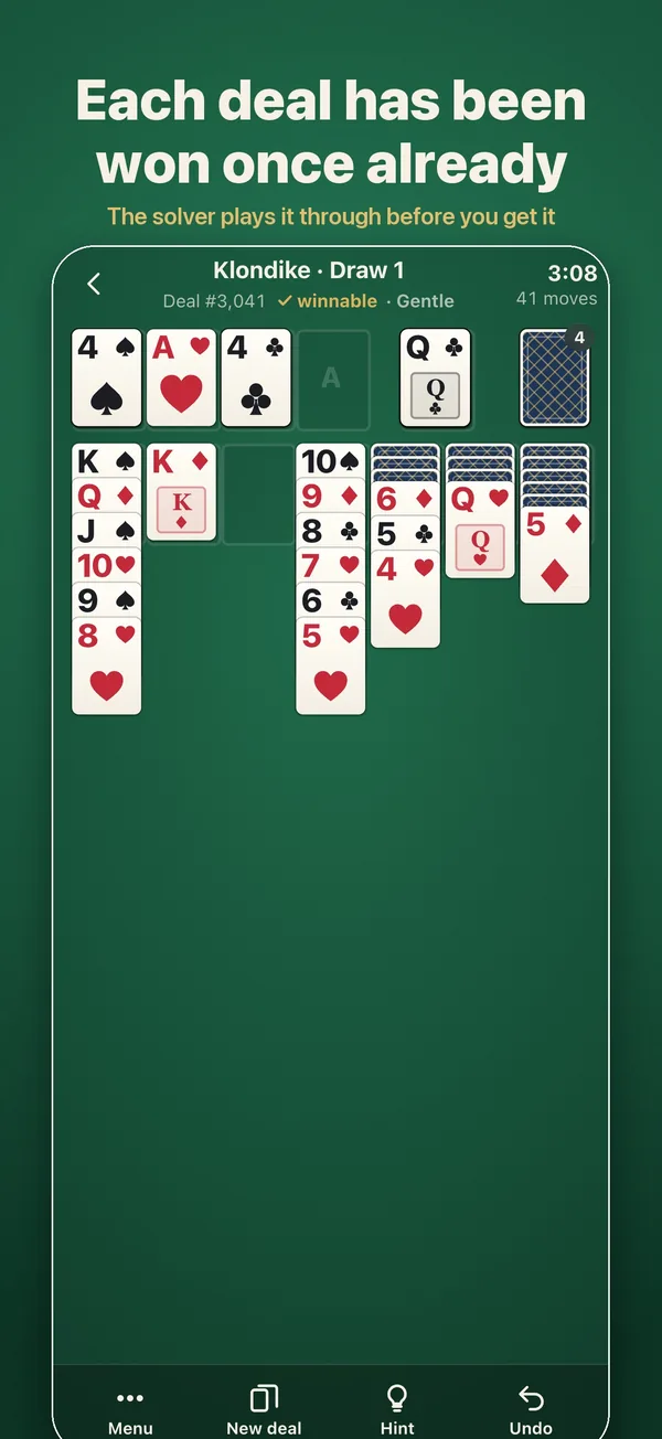 A Klondike deal marked winnable